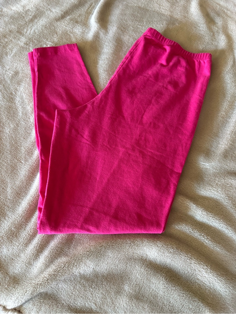 Simply Vera Vera Wang Bright Hot Pink Stretch Leggings